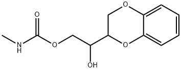 1-(1,4-ベンゾジオキサン-2-イル)-1,2-エタンジオール2-メチルカルバマート 化学構造式