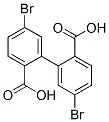 5,5'-ジブロモビフェニル-2,2'-ジカルボン酸 化学構造式