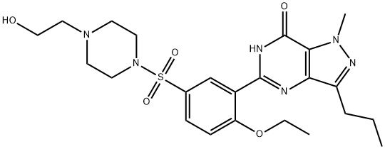 羟基豪莫西地那非 结构式