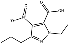 1-ETHYL-4-NITRO-3-PROPYL-1H-PYRAZOLE-5-CARBOXYLIC ACID Structure