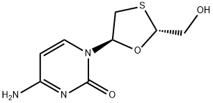 REF DUPL: trans-2-Hydroxymethyl-5-(cytosin-1-yl)-1,3-oxathiolane Struktur