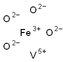 iron vanadium tetraoxide Struktur