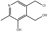 5-氯甲基-3-羟基-2-甲基-4-吡啶甲醇, 13983-22-7, 结构式