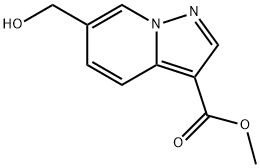 Methyl 6-(hydroxyMethyl)pyrazolo[1,5-a]pyridine-3-carboxylate Struktur