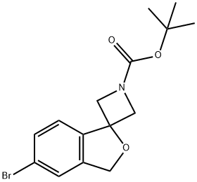 TERT-BUTYL 5'-BROMO-3'H-SPIRO[AZETIDINE-3,1'-[2]BENZOFURAN]-1-CARBOXYLATE,1398609-80-7,结构式
