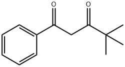 4,4-ジメチル-1-フェニルペンタン-1,3-ジオン 化学構造式