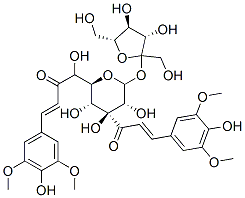(3-sinapoyl)fructofuranosyl-(6-sinapoyl)glucopyranoside Structure