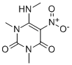 1,3-Dimethyl-6-(methylamino)-5-nitrouracil Structure