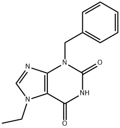 3-BENZYL-7-ETHYL-3,7-DIHYDRO-PURINE-2,6-DIONE Structure