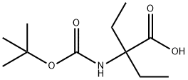 2-(tert-butoxycarbonylaMino)-2-ethylbutanoic acid,139937-99-8,结构式