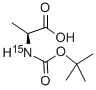 BOC-[15N]ALA-OH Structure