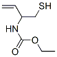 Carbamic  acid,  [1-(mercaptomethyl)-2-propenyl]-,  ethyl  ester  (9CI) Struktur