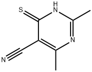 4-MERCAPTO-2,6-DIMETHYLPYRIMIDINE-5-CARBONITRILE Struktur