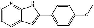 2-(4-METHOXY-PHENYL)-1H-PYRROLO[2,3-B]PYRIDINE Struktur