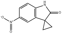5'-Nitro-1',2'-dihydrospiro[cyclopropane-1,3'-indole]-2'-one Struktur