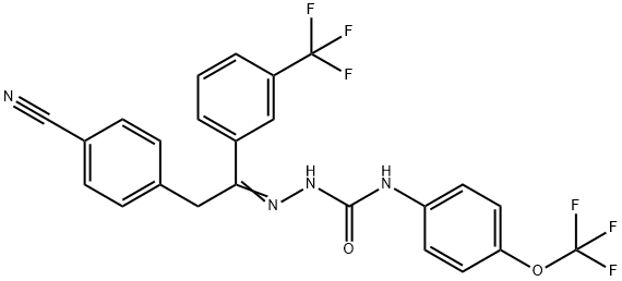 氰氟虫腙, 139968-49-3, 结构式