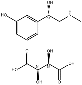 L-フェニレフリン酒石酸塩 化学構造式