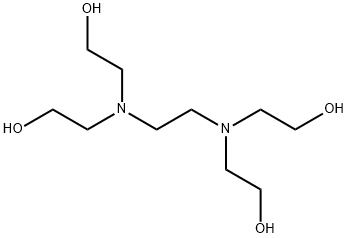 N,N,N',N'-TETRAKIS(2-HYDROXYETHYL)ETHYLENEDIAMINE Structure