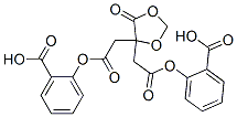 O,O'-(5-oxo-1,3-dioxolan-4-ylidene)bis(methylenecarbonyl)di(salicylic acid) Structure