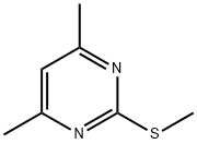 2-甲硫基-4,6-二甲基嘧啶, 14001-64-0, 结构式