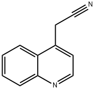 4-キノリンアセトニトリル 化学構造式