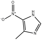 4-メチル-5-ニトロ-1H-イミダゾール 化学構造式