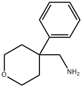 1-(4-フェニルテトラヒドロ-2H-ピラン-4-イル)メタンアミン 化学構造式