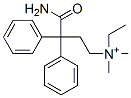 N-(3,3-Diphenyl-3-carbamoylpropyl)-N,N-dimethylethanaminium 结构式