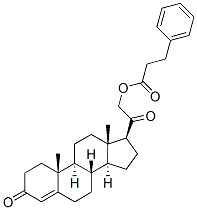 21-hydroxypregn-4-ene-3,20-dione 21-(3-phenylpropionate) 结构式