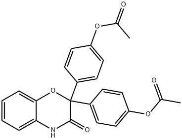 双酚沙丁醋酸酯, 14008-48-1, 结构式