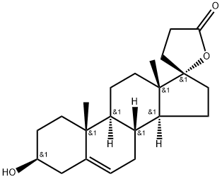 Androst-5-ene-3,17-diol-17-propanoic acid lactone Struktur