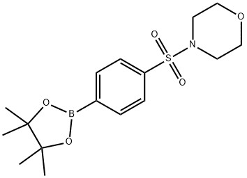 4-(4-(4,4,5,5-TETRAMETHYL-1,3,2-DIOXABOROLAN-2-YL)PHENYLSULFONYL)MORPHOLINE,1401222-64-7,结构式