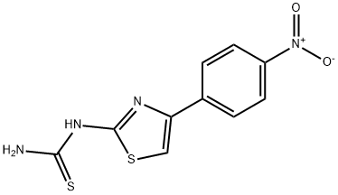 [4-(p-Nitrophenyl)-2-thiazolyl]thiourea Struktur