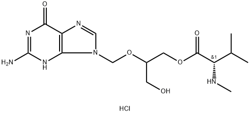 N-甲基盐酸缬更昔洛韦, 1401562-16-0, 结构式