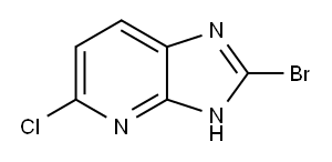2-溴-5-氯-3H-咪唑并[4,5-B]吡啶, 1401687-54-4, 结构式