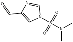 4-ホルミル-N,N-ジメチル-1H-イミダゾール-1-スルホンアミド 化学構造式