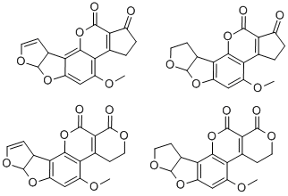 黄曲霉毒素,1402-68-2,结构式