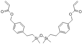 1,3-BIS[(ACRYLOXYMETHYL)PHENETHYL]TETRAMETHYLDISILOXANE 化学構造式