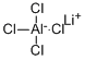 LITHIUM TETRACHLOROALUMINATE 化学構造式