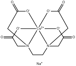 EDTA-2NA/銅 化学構造式