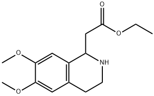 1-Isoquinolineacetic acid, 1,2,3,4-tetrahydro-6,7-dimethoxy-, ethyl ester|1-乙氧羰基-6,7-二甲氧基-1,2,3,4-四氢异喹啉