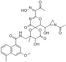 カルジノフィリン 化学構造式
