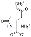 (Z,5S)-5-acetamido-5-carboxy-1-diazonio-pent-1-en-2-olate Struktur