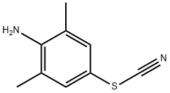 (4-氨基-3,5-二甲基苯基)硫烷基]甲腈 结构式