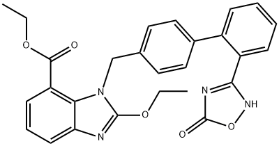 1403474-70-3 2-エトキシ-1-((2'-(5-オキソ-2,5-ジヒドロ-1,2,4-オキサジアゾール-3-イル)-[1,1'-ビフェニル]-4-イル)メチル)-1H-ベンゾ[D]イミダゾール-7-カルボン酸エチル