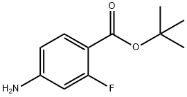 4-アミノ-2-フルオロ安息香酸TERT-ブチル 化学構造式