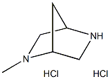 (1R,4R)-5-メチル-2,5-ジアザビシクロ[2.2.1]ヘプタン二塩酸塩 化学構造式