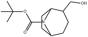 8-BOC-8-アザビシクロ[3.2.1]オクタン-2-メタノール 化学構造式