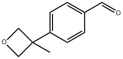 4-(3-Methyloxetan-3-yl)benzaldehyde Struktur