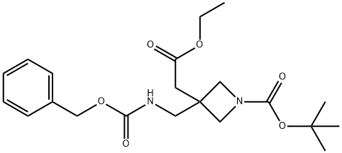 tert-butyl 3-((((benzyloxy)carbonyl)aMino)Methyl)-3-(2-ethoxy-2-oxoethyl)azetidine-1-carboxylate|